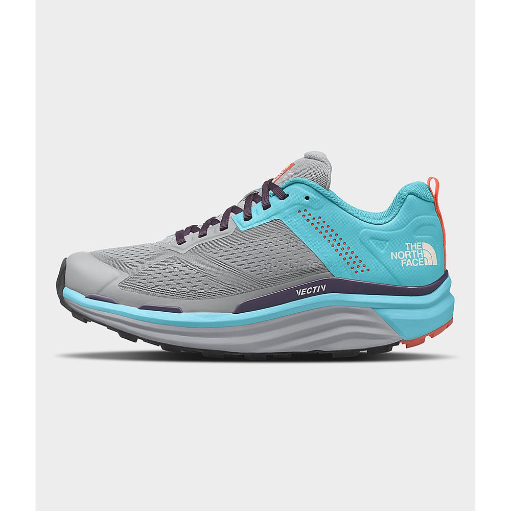 The North Face Trail Running Shoes Womens Australia - The North Face Vectiv Enduris Grey / Blue (VBS